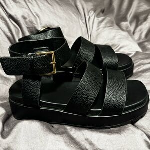 Torrid Black Women's Platform Strappy Sandals
